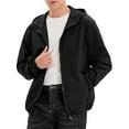thumbnail image 1 of LELINTA Men's Jacket Windbreaker Hooded Lightweight Windbreaker Winter Jacket Water Resistant Shell Grey, 1 of 7