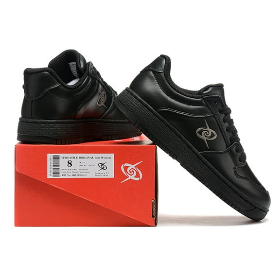 LELINTA Men's Women's Sneakers Low-Top Shoes PU Leather Fashion Shoes Casual Walking Shoes Comfortable Casual