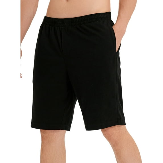 LELINTA Mens Casual Slim Sport Shorts Adjustable Waist Camo Work Half Pants with Pockets Available up to size 5XL Black/ Grey