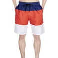 thumbnail image 1 of LELINTA Mens Swim Trunks Summer Watershort Swimsuit Beach Board Quick Dry Colorblock Shorts Bathing Suits Elastic Waist Drawstring, XL-5XL, 1 of 8