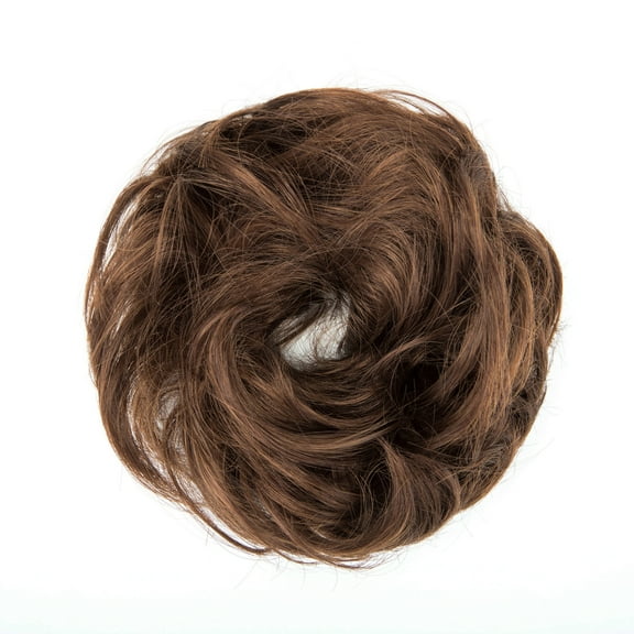 LELINTA Messy Bun Hair Piece, Tousled Updo Hair Extensions Chignon Hair Bun Curly Wavy Ponytail Hairpieces Hair Scrunchies with Elastic Rubber Band for Women Girls,30G