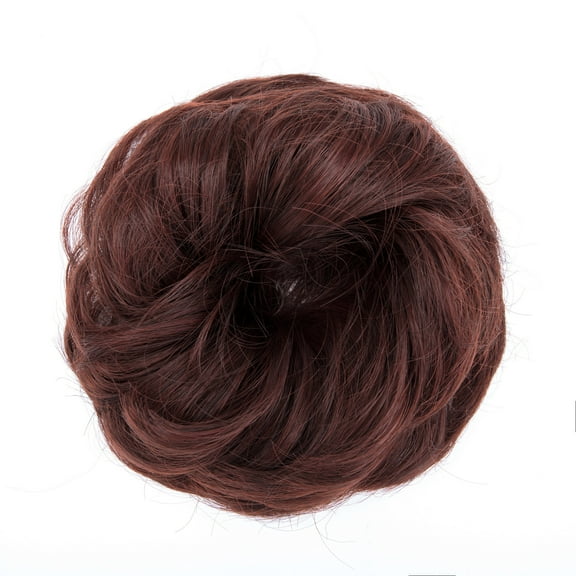 LELINTA Messy Bun Hair Piece, Tousled Updo Hair Extensions Chignon Hair Bun Curly Wavy Ponytail Hairpieces Hair Scrunchies with Elastic Rubber Band for Women Girls,30G