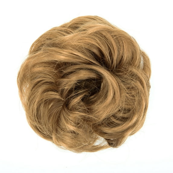 LELINTA Messy Bun Hair Piece, Tousled Updo Hair Extensions Chignon Hair Bun Curly Wavy Ponytail Hairpieces Hair Scrunchies with Elastic Rubber Band for Women Girls,30G