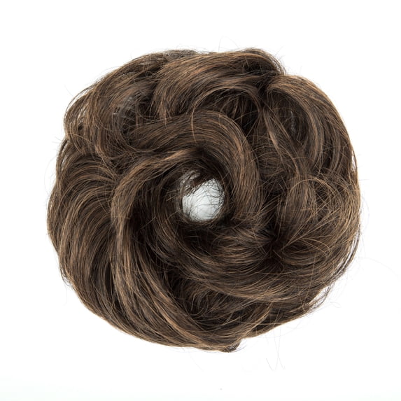 LELINTA Messy Bun Hair Piece, Tousled Updo Hair Extensions Chignon Hair Bun Curly Wavy Ponytail Hairpieces Hair Scrunchies with Elastic Rubber Band for Women Girls,30G