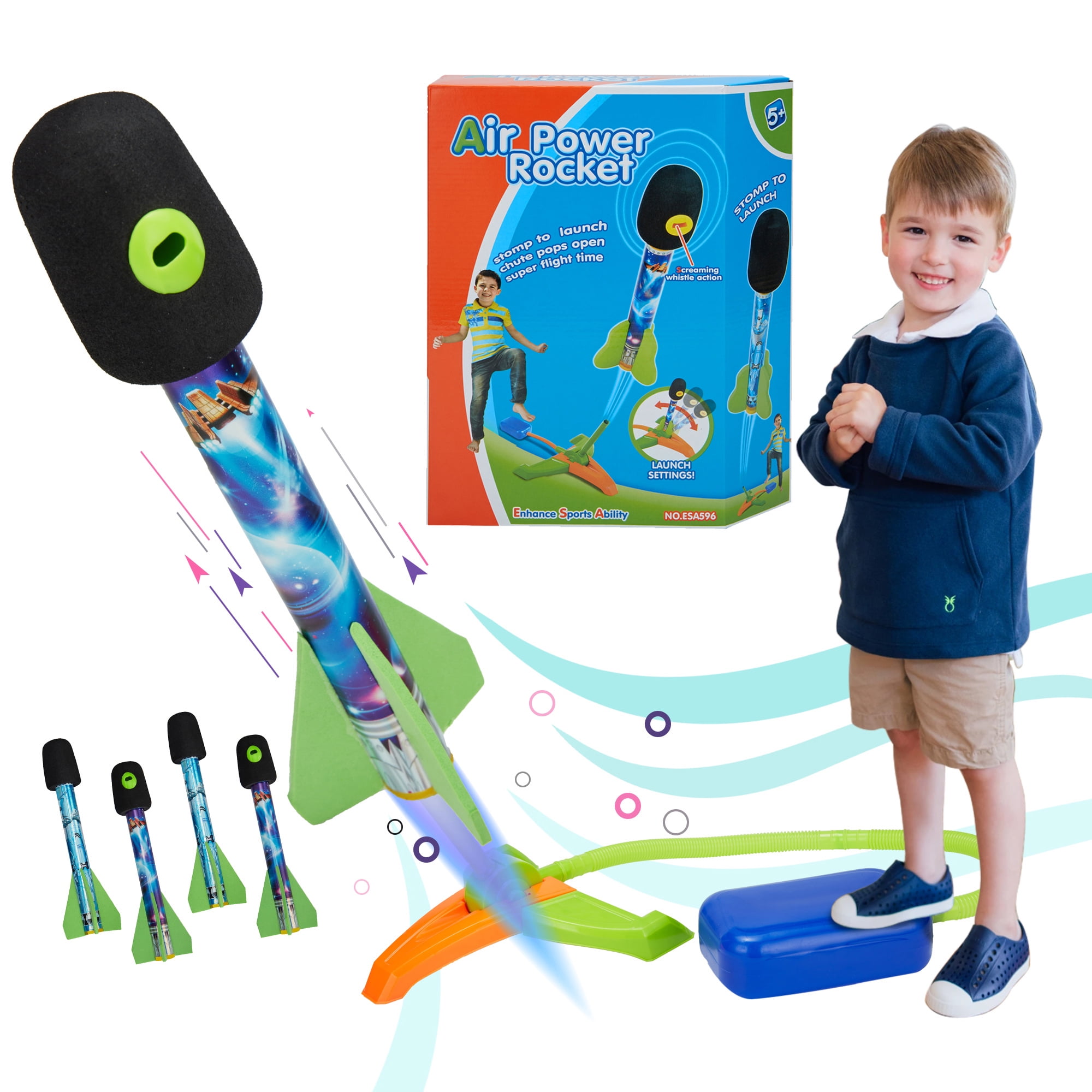 LELINTA Outdoor Launcher Rocket Toy, Foam Air Egypt Ubuy