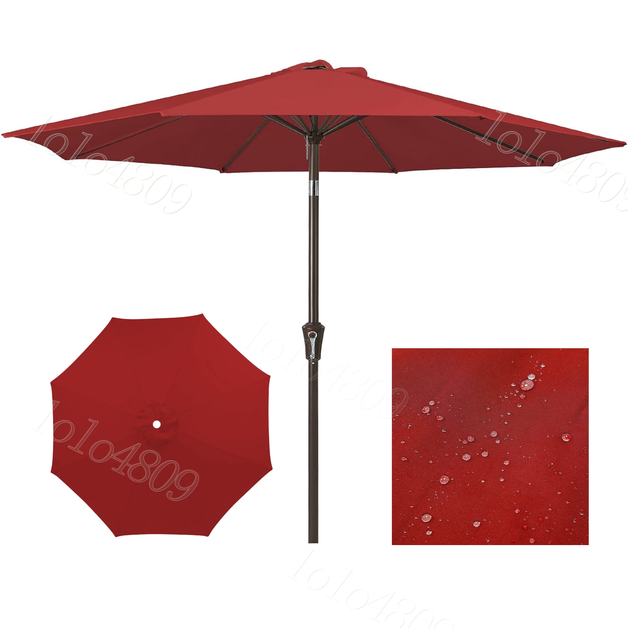 LELINTA Outdoor Table Umbrella Replacement Canopy Cover UV Protection ...