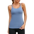 thumbnail image 1 of LELINTA Padded Sports Bra for Women Workout Fitness Running Crop Yoga Tank Tops with Built in Bra Camisole Longline Shirts, 1 of 6