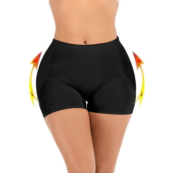 LELINTA Panty Butt Lifter Shaper for Womens Shapewear Boyshorts Control Butt Enhancer Panties,Black/Beige/Plus Size M-3XL