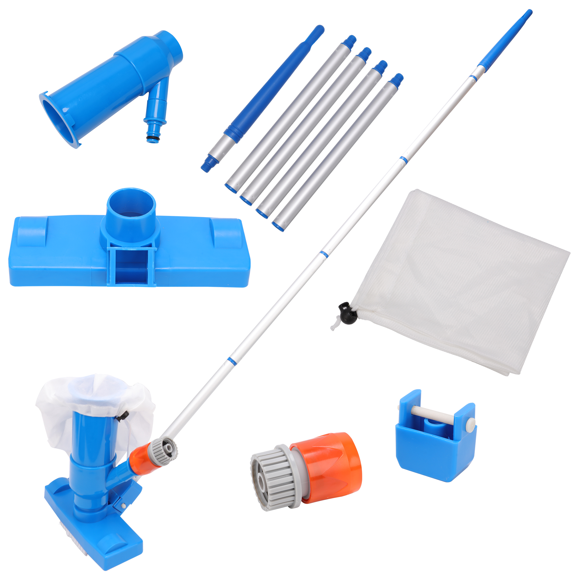 LELINTA Pool Spa Jet Vacuum Cleaner w/Brush for Frame above Ground