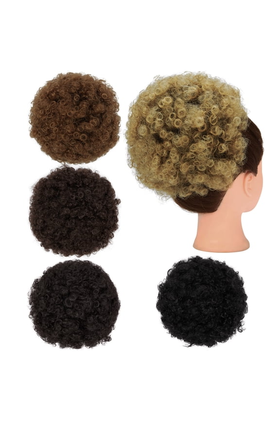 Puff Ponytail Drawstring Synthetic for Women Full Head Wrap Short KiLELINTAy Curly Puffs Ponytail Bun Hairpieces Synthetic Ponytail, Medium 65G/Large 90G/-Large 120G