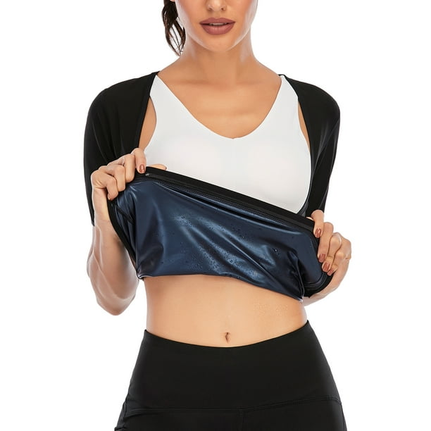 LELINTA Sauna Sweat Shirt Waist Trainer Hot Sweat Sauna Suit TaLELINTA Top Body Shaper Waist Trimmer for Women Workout TaLELINTA Tops Heat Trapping Slimming Corset Walmart Business Supplies