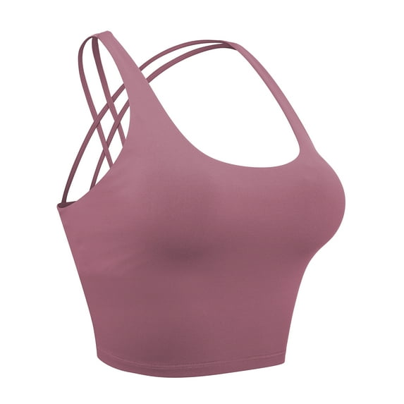 LELINTA Seamless Short Camisoles Padded For Crisscross Back Women Cami Tank Tops For Women Spaghetti Strap Super Soft, 3 Styles and 15 Colors