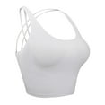 thumbnail image 1 of LELINTA Seamless Short Camisoles Padded For Crisscross Back Women Cami Tank Tops For Women Spaghetti Strap Super Soft, 3 Styles and 15 Colors, 1 of 7