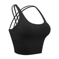 thumbnail image 1 of LELINTA Seamless Short Camisoles Padded For Crisscross Back Women Cami Tank Tops For Women Spaghetti Strap Super Soft, 3 Styles and 15 Colors, 1 of 7