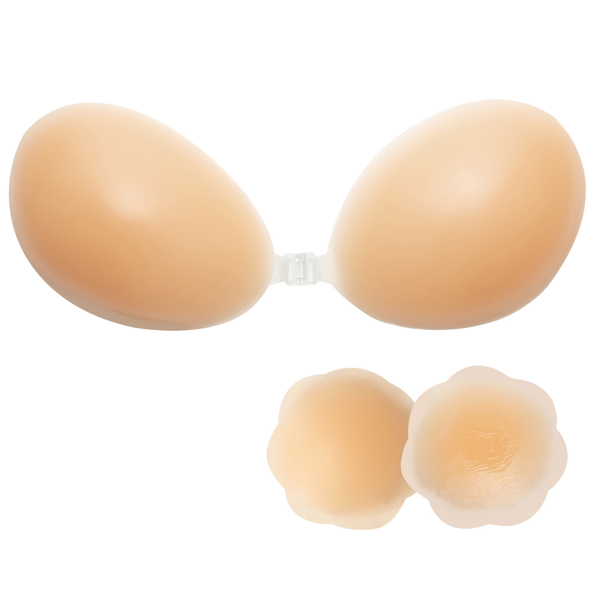 SELONE Sticky Strapless Bras for Women Sticky No Show Invisible Lift Up for  Backless Invisible Chest Stickers Nipple Stickers Daily Wedding Available Sticky  Bras for Women Adhesive Bras Beige A 