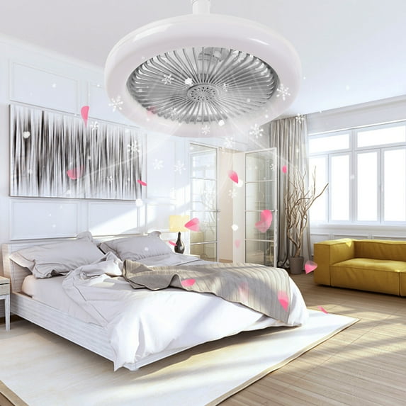 LELINTA Socket Ceiling Light Bulb Fan with Remote, 9.4 Inch Fan Light, 3 Fan Speeds 3 Light Modes for Small Spaces Damp Ventilation Air Flow Dry No Wiring Needed