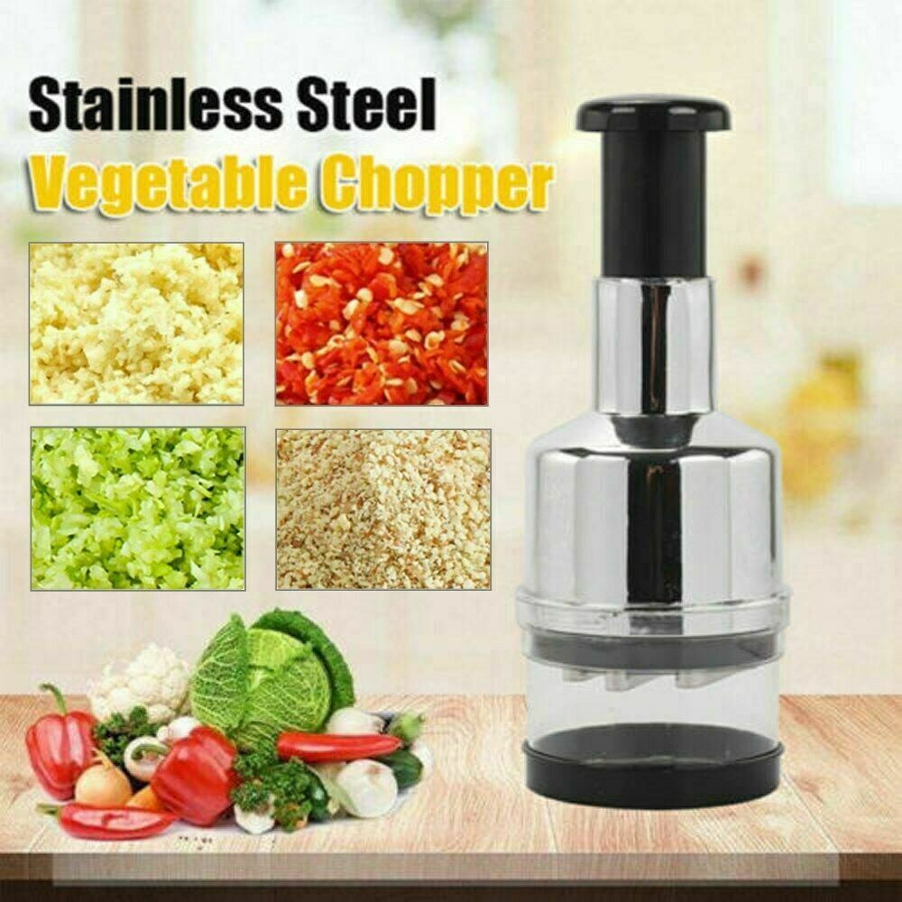 LELINTA Stainless Steel Chopper Vegetable Cutter Onion Cutting Tool Multifunctional Kitchen Garlic Press for Vegetables and Fruits