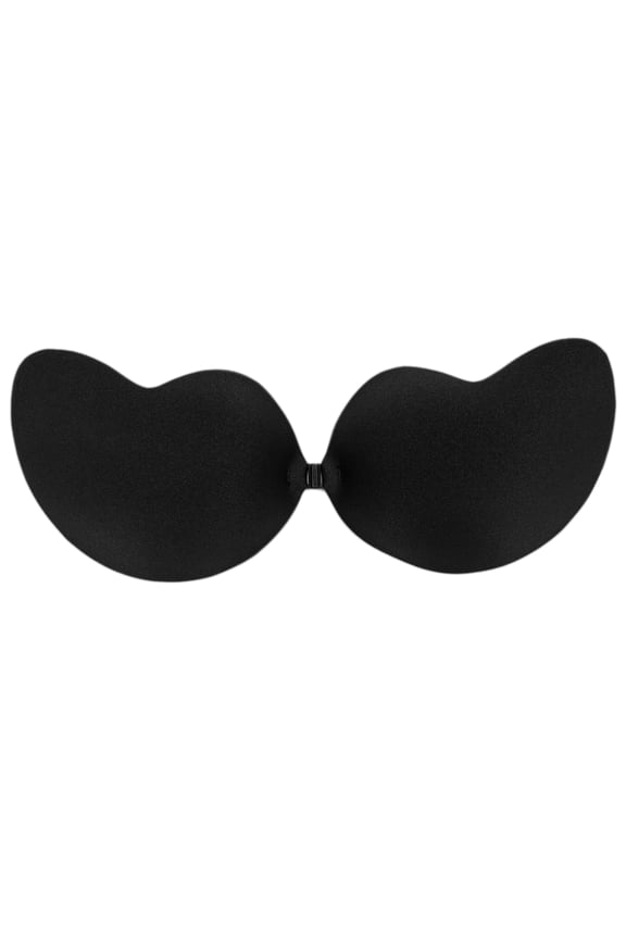 Strapless Bra Self Adhesive Backless Bras Silicone Push up Bra for Women, Upgrade style, Black