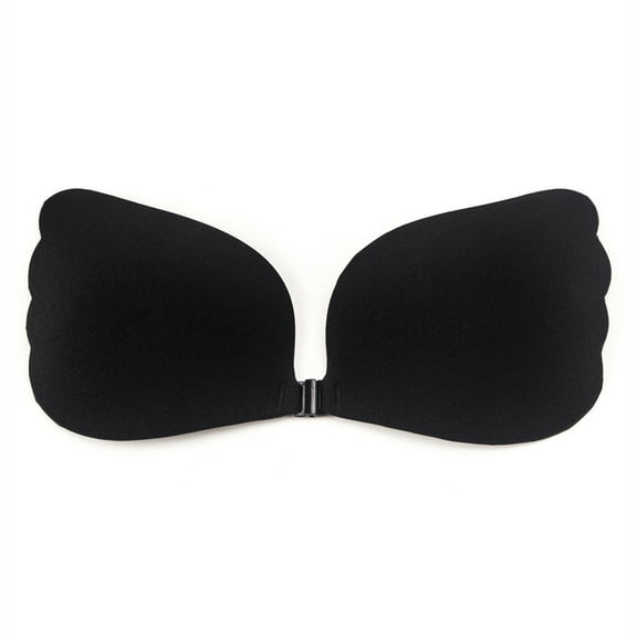 LELINTA Strapless Self Adhesive Bra, Reusable Push Up Invisible Silicone Bras for Women with Drawstring Suit For Backless Dresses Wedding Party, Multiple Styles and Sizes, Beige/ Black/ Grey