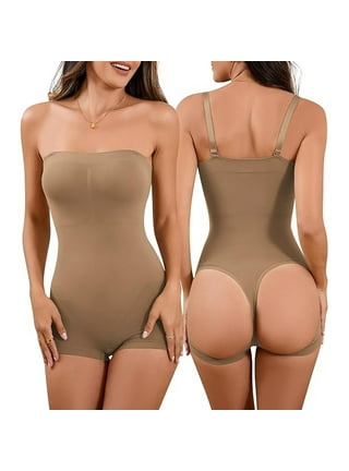 Strapless Shapewear Bodysuit Butt Lifter for Women Under Dress Tummy  Control Full Body Shaper