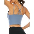thumbnail image 1 of LELINTA Strappy Sports Yoga Bras for Women Padded Medium Support Workout Yoga Bra with Removable Cups, Black/ Blue/ Purple, Size XS-XL, 1 of 7
