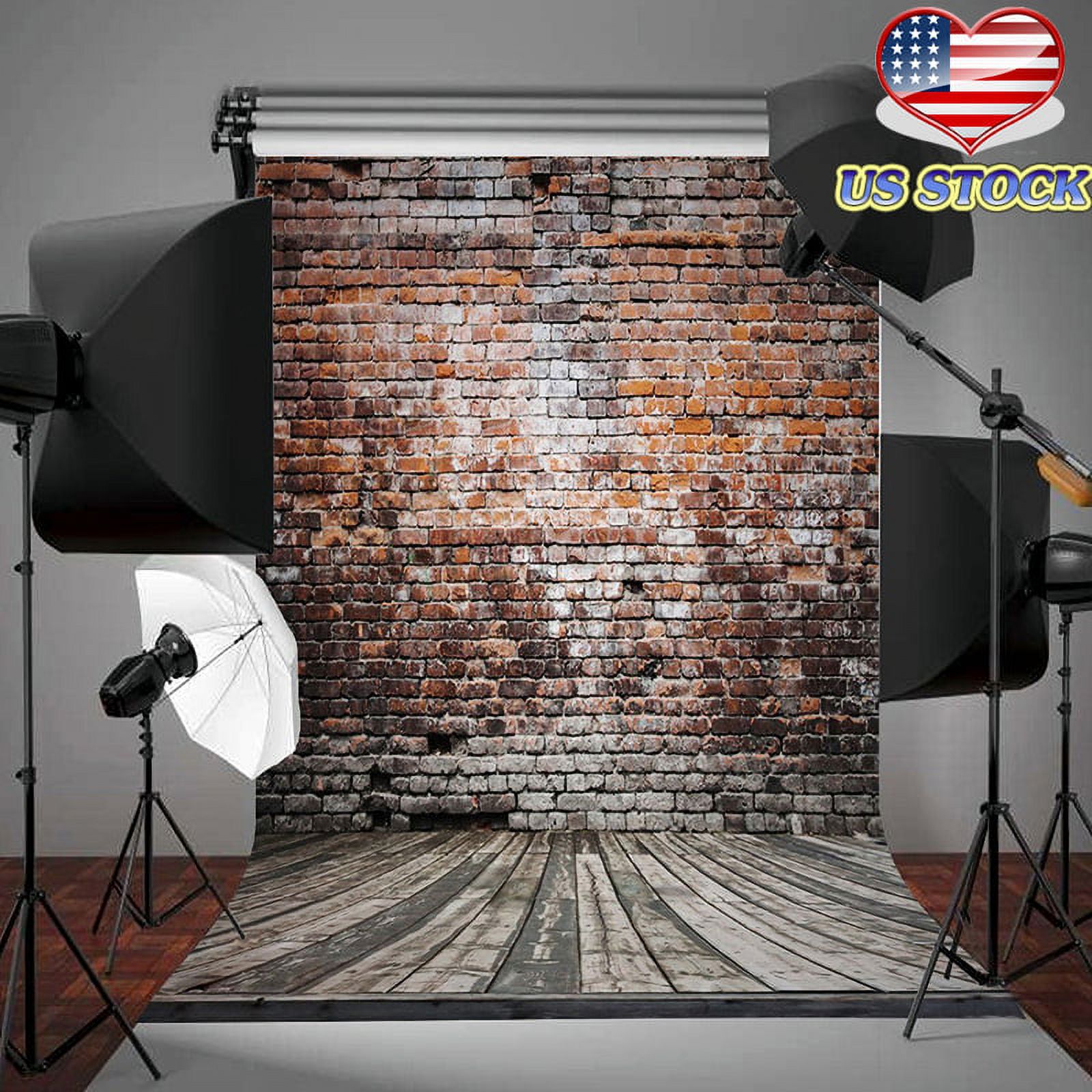 LELINTA Studio Photo Video Photography Backdrop 5x7ft Brown Brick ...