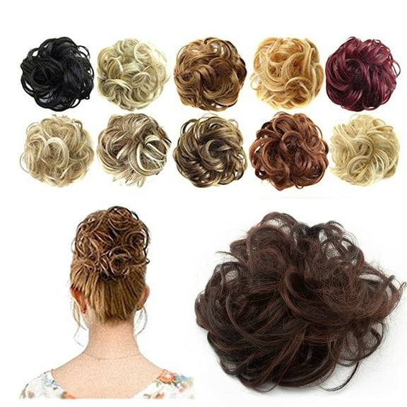 LELINTA Synthetic Hair Bun Extensions Messy Hair Scrunchies Hair Pieces for Women Hair Donut Updo Ponytail