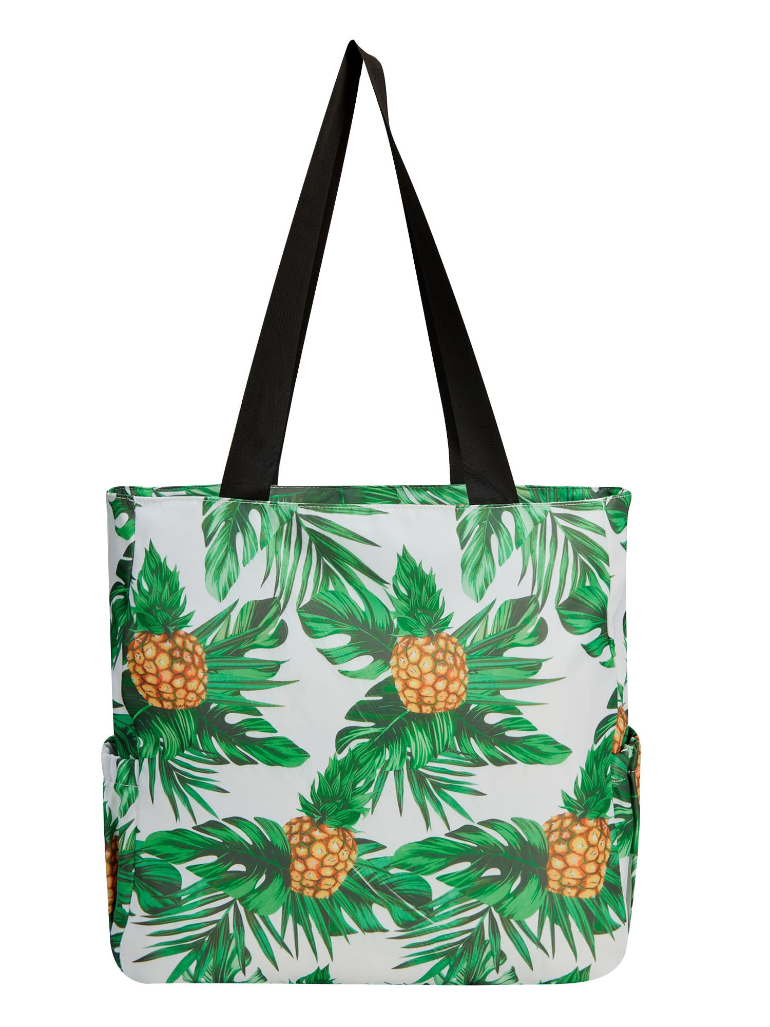 LELINTA Tote Bag With Zipper Waterproof Sandproof Women Beach Bag Handbag  Gym Bag Travel Shopping Bag Large Floral Print Tote Bag With Strap 