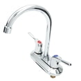 thumbnail image 1 of LELINTA Two-Handle Kitchen Faucet-Brushed Nickel Two Handle Bathroom SiLELINTA Faucet,Without Pop Up Drain and Hot & Cold Water Hose, 1 of 8