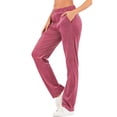 thumbnail image 1 of LELINTA Velour Pants for Women Outwear Pants Yoga Running Sport Jogger, 1 of 6