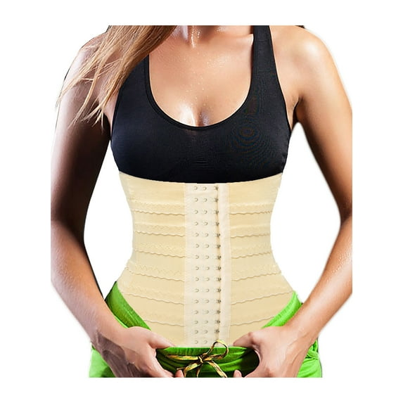 LELINTA Waist Trainer for Women Corset Cinher Body Shaper with Steel Bones Ultra Firm Control Tummy Fat Burner for Weight Loss Sport Shapewear