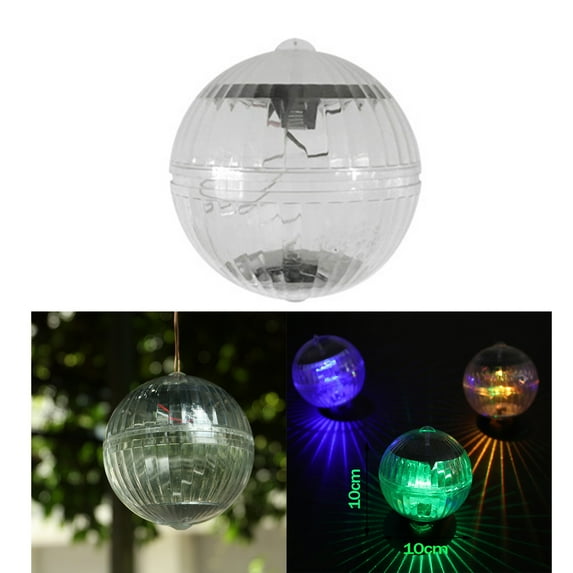 LELINTA Waterproof Solar Rotatable Outdoor Garden Camping Hanging Solar Powered LED Round Floating Ball Lights Lamp Decor Light for Swimming Pool,Solar Pool Light,LED Solar Light