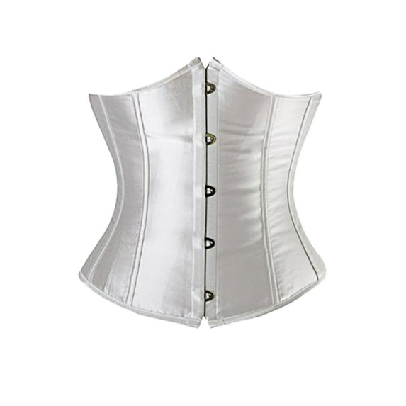 LELINTA Woman's Underbust Corset Plus Size Sexy Satin Cupless Underbust Corset Waist Training Corsets Corselet Top + G-Srting