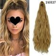 thumbnail image 1 of LELINTA Women 18" Long Wave Claw Jaw Ponytail Hair Extension Piece 170g, 1 of 7