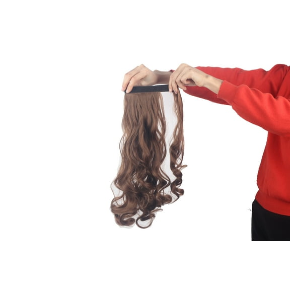 LELINTA Women 18" Long Wave Wrap Around Ponytail Clip in Pony Tial Hair Extension 125g