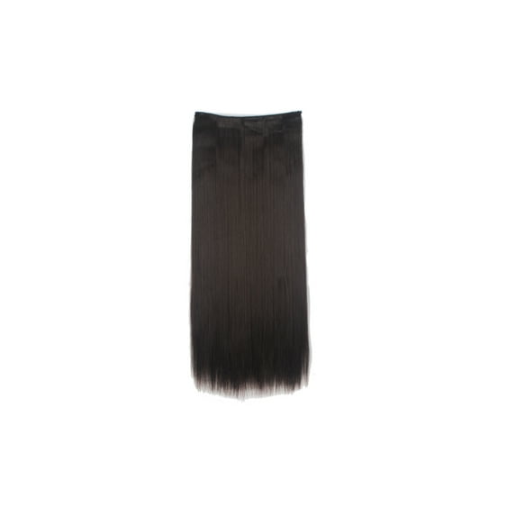LELINTA Women 26" Long Straight 3/4 Full Head Clip in Synthetic Hair Extentions 160g Black Brown Blonde