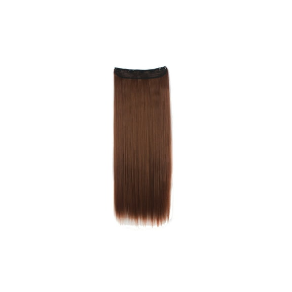 LELINTA Women 26" Long Straight 3/4 Full Head Clip in Synthetic Hair Extentions 160g Black Brown Blonde