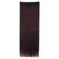thumbnail image 1 of LELINTA Women 30" Long Straight 3/4 Full Head Clip in Synthetic Hair Extentions 165g Black Brown Blonde, 1 of 4