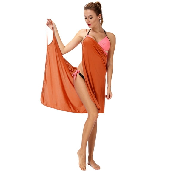 LELINTA Women Cover up Summer Holiday Hollow Out Bikini Cover Up Swimwear Bandage Swim Bathing Suit Loose Beach Wear Dress Tops