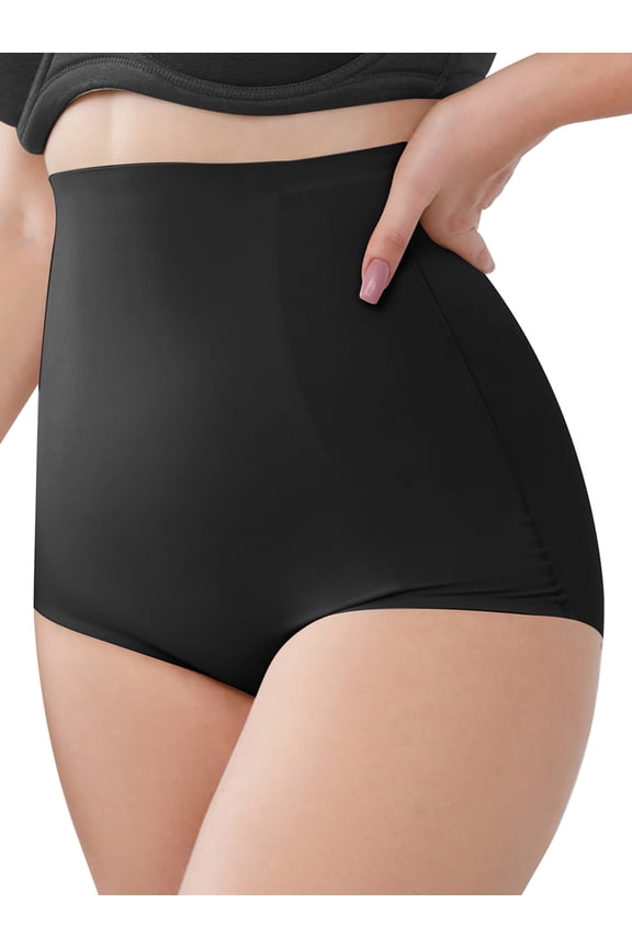 Women High Waist Thong Shapewear Waist Trainer Butt Lifter Seamless Butt Hip Buttock Underwear Hip Enhancer Shaper Briefs Panties S-XXL,Black