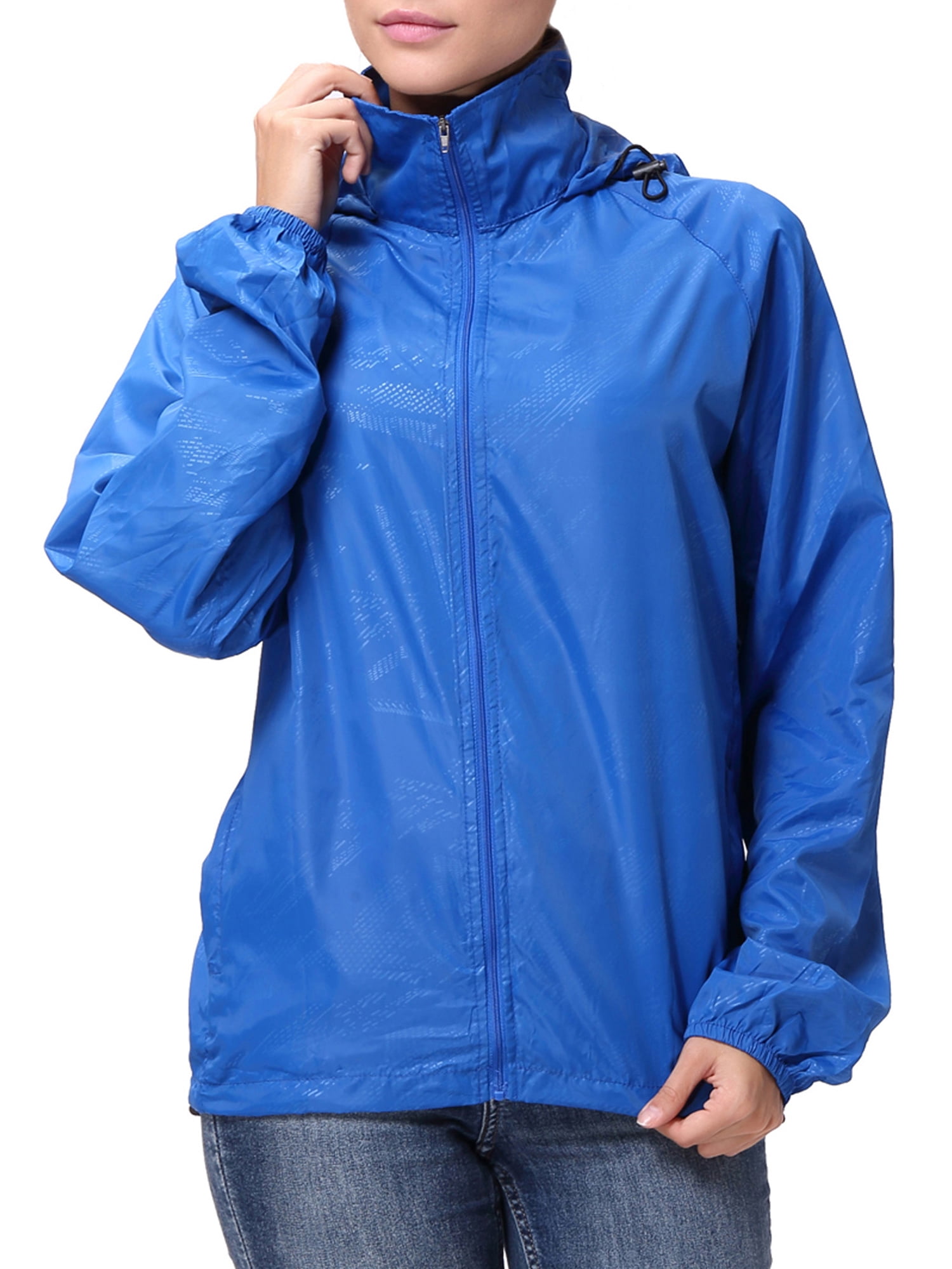 LELINTA Women Hoodie Jacket Lightweight Packable Rain Jacket