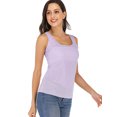 thumbnail image 1 of LELINTA Women Seamless Sleeveless Scoop Neck Shirt Breathable Tank Top , Blue/ Purple/ Black/ Pink, S-2XL, 1 of 1