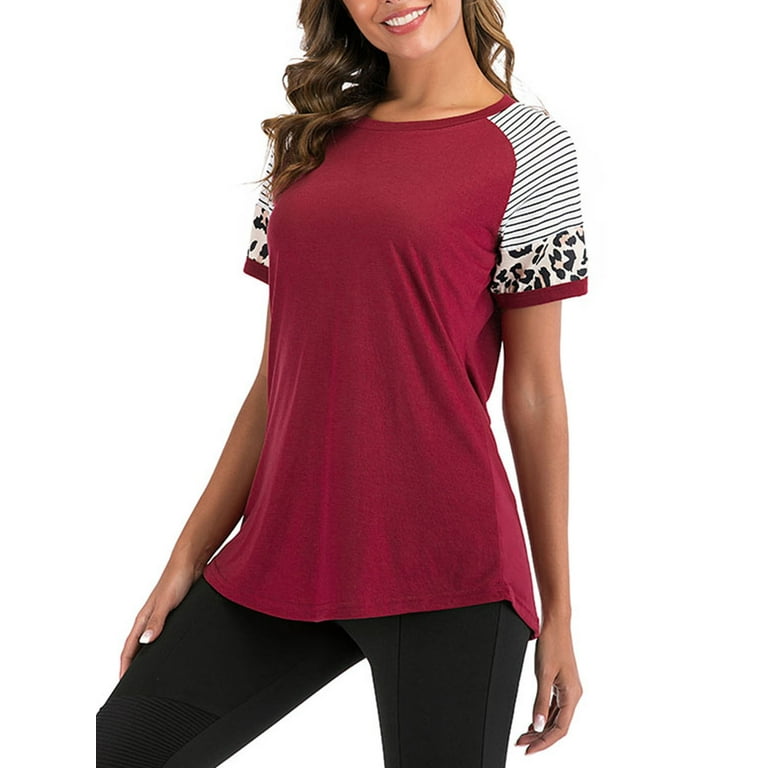 Red and black tunic tops best sale