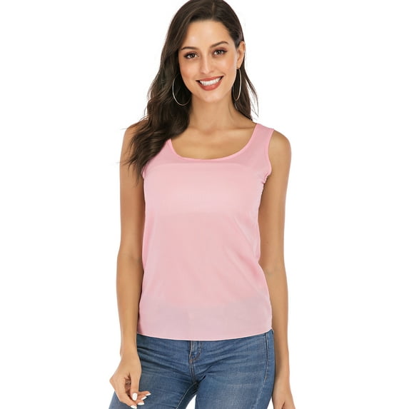 LELINTA Women Sleeveless Casual Loose Sheer Cropped Vest Tank Tops Yoga Gym Sports Tops Shirts Tank Active Sleeveless Workout Vest Summer Baggy Shirt Blouse