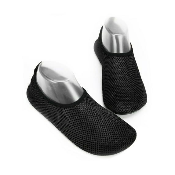 LELINTA Women Water Shoes Barefoot Aqua Yoga Socks Quick-Dry Beach Shoes Swim Surf Shoe for Outdoor/Indoor Sports Swim Pool,Black Size 5-10