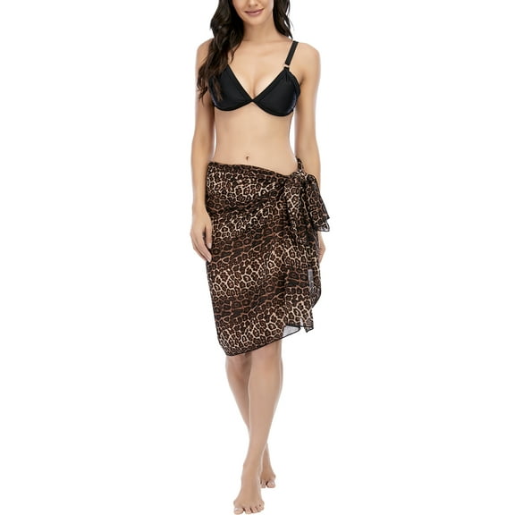 LELINTA Women's Beach Sarong Wrap Cover Up Floral Sheer Lace Bikini Cover up Summer Beach Dress