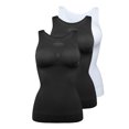 thumbnail image 1 of LELINTA Women's Cami Body Shaper Tummy Control Removable Padded Shapewear TaLELINTA Top Slimming Camisole Stretch Undershirt Cami Tops 3-Pack, 1 of 8