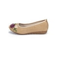thumbnail image 1 of LELINTA Women's Flat Shoes Elegant Floral Embroidered Party Wedding Shoes Low Platform Shoe Slip On Ballet Flat Shoes Plus Size 4-10, 1 of 5