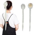 thumbnail image 1 of LELINTA Women's Long Straight Fishtail Braids Ponytail Clip in Rope Hair Braid Wigs Hair Extension Hairpiece with Clips, 1 of 7