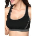thumbnail image 1 of LELINTA Women's Seamless Sports Bra Mesh Racerback Workout Bras with Removable Pads, 1 of 7